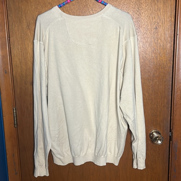 Men’s Beige XL Tommy Bahama V-neck Sweater - Picture 3 of 3